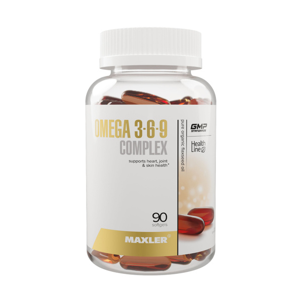Maxler Omega 3-6-9 Complex Capsules: 90 Count Bottle