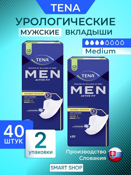 Discreet, Absorbent Men's Urological Pads