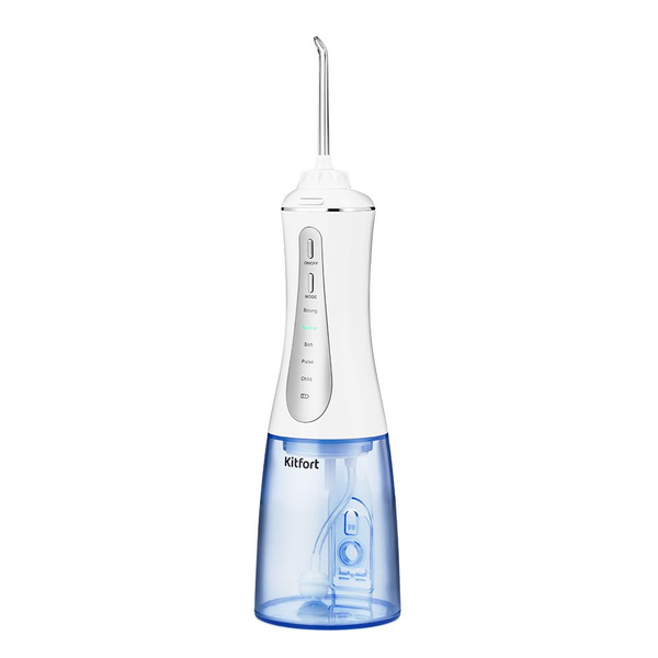 Kitfort KT-2915 Portable Oral Irrigator: 5 Modes, 2 Nozzles, 0.35L Tank