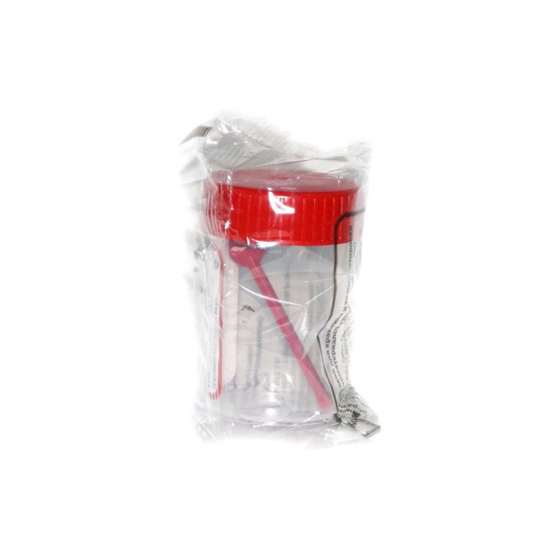 Sterile 60ml Biomaterial Collection Container with Spoon (10 Pack)