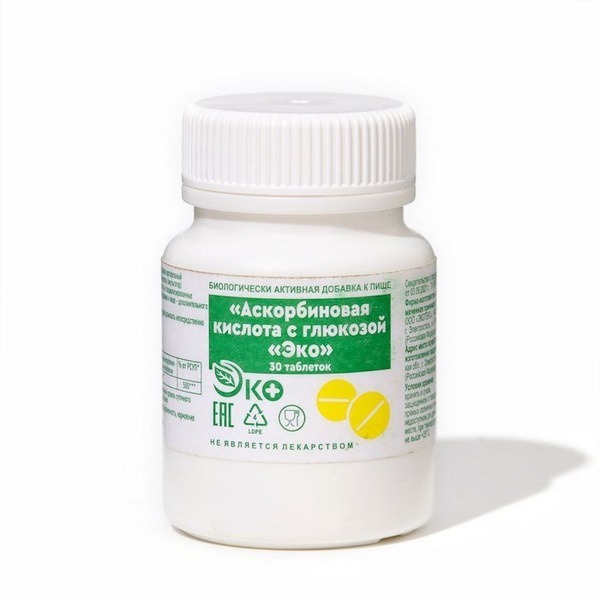 Vitamin C & Glucose Tablets (30 Count)