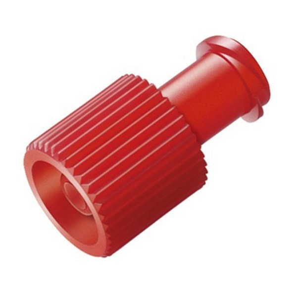 KD-STOP Combo Stopper Luer Lock Red (10 Pack)