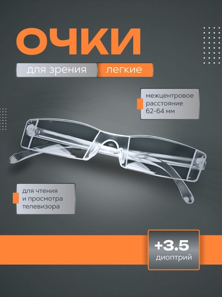 Reading Glasses for Women & Men (+3.5 Diopters)