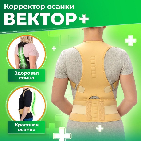 XL Posture Corrector: Beige Back Support Brace for Men & Women