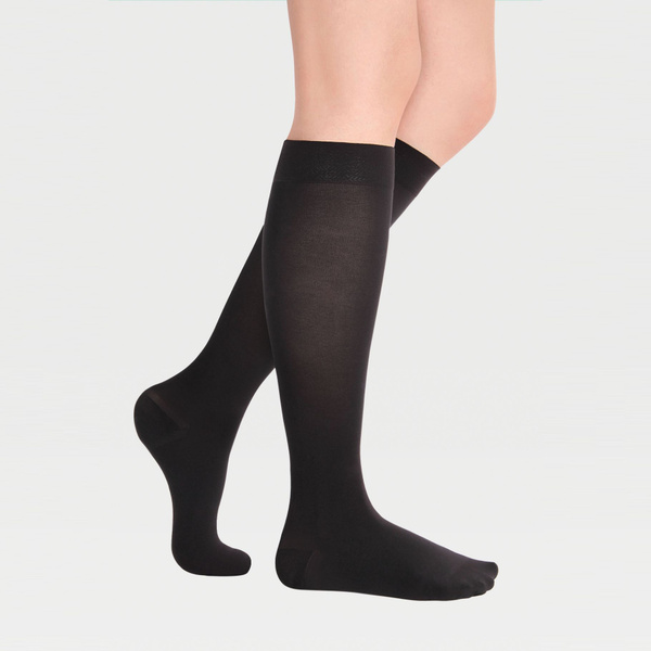 Black Compression Socks, Class 2 Compression (Ecoten)