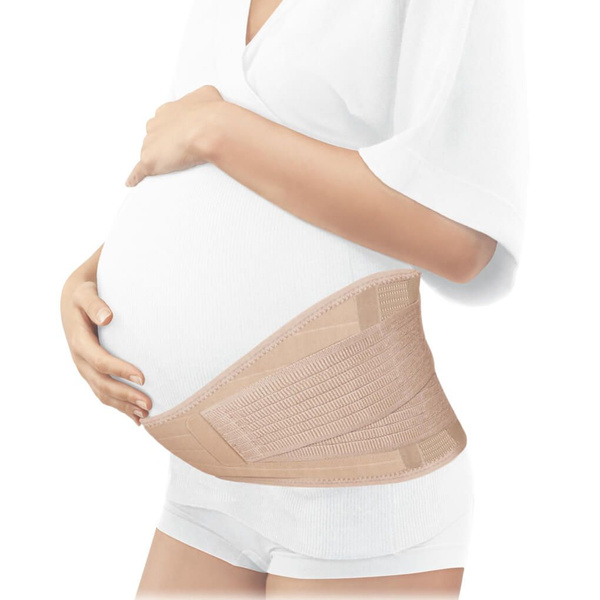 Postpartum & Pregnancy Support Belly Band with Pelvic Support - DR-02 Beige Large