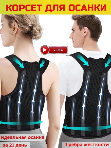 Back Brace & Posture Corrector for Men, Women & Kids