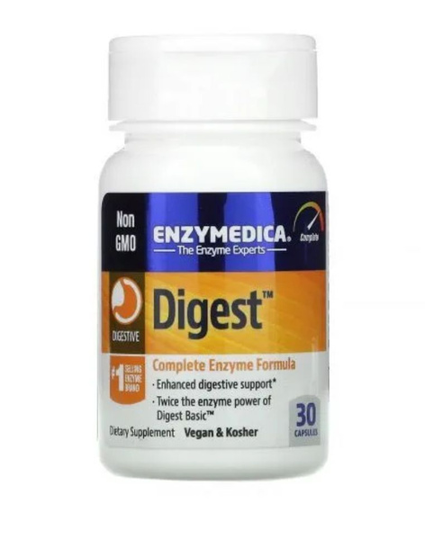 Enzymedica Digest: 30 Capsules, 350mg Digestive Enzyme Supplement