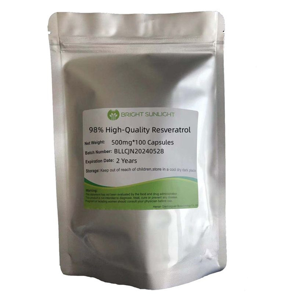 Resveratrol Capsules: Anti-Aging, Heart & Vascular Health Supplement (450mg x 100)