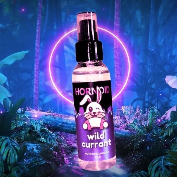 Wild Blackcurrant Edible Lubricant - HORNOID Water-Based, Hypoallergenic, Long-Lasting Intimacy Gel (100ml)