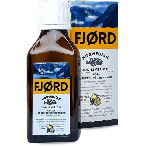 Norwegian Cod Liver Oil with Lemon - 100ml Fjord