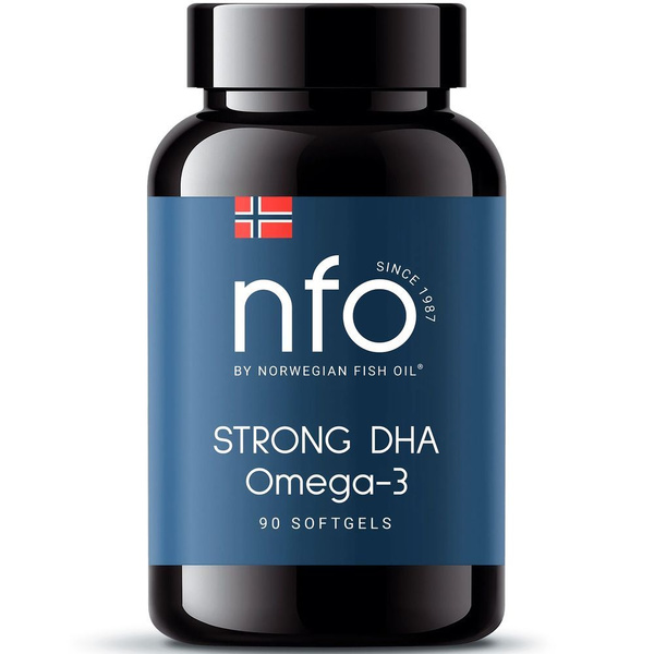 Norwegian Omega-3 Fish Oil 1007mg DHA Capsules (90 Count)