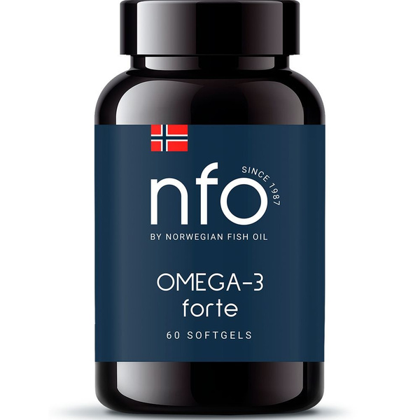 Norwegian Omega-3 Fish Oil Capsules (1384mg, 60 Count)
