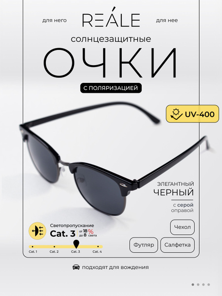 REALE Brand Sunglasses 2025: Polarized, UV400, Browline & Classic Styles