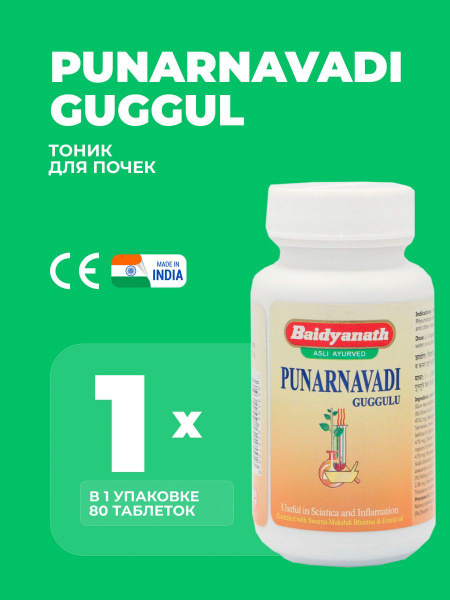 Baidyanath Punarnavadi Guggul 80 Tablets