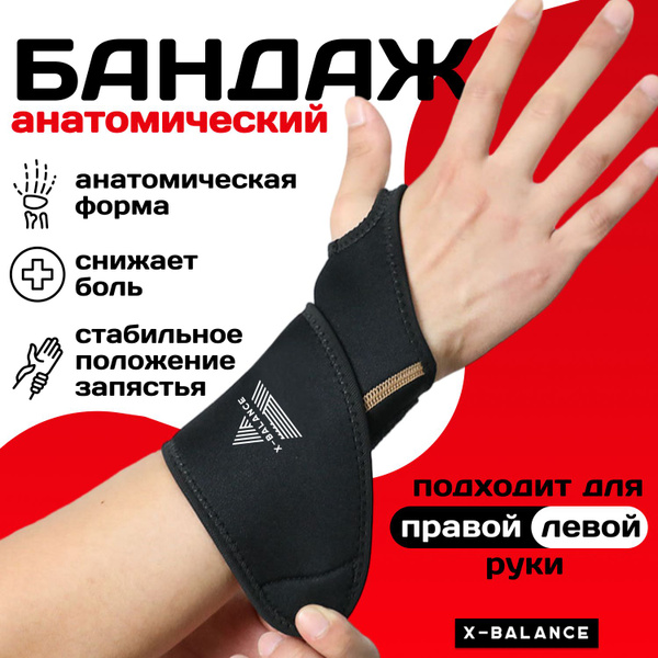 X-BALANCE Wrist Brace: Compression Support for Sports & Everyday Use