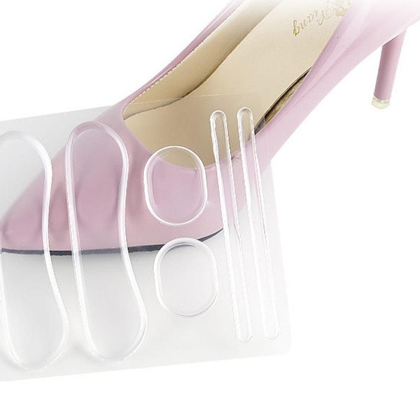 6-Pair Silicone Shoe Inserts & Strips - Anti-Blister Protection