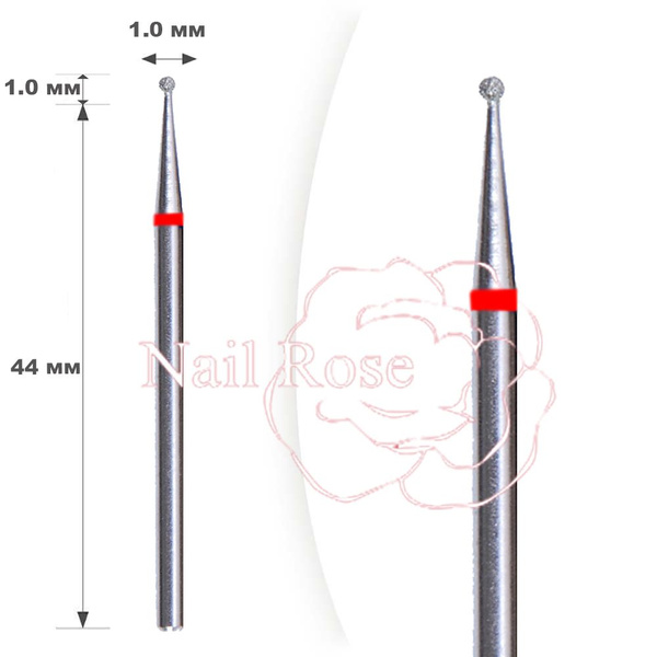 Diamond Coated Burs - 1.6mm Diameter, Red Ball Tip (20-Pack) - NPOOO SYSTEM