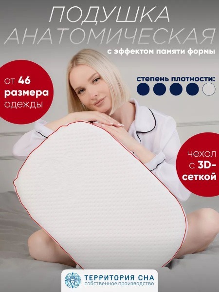 Morfey Memory Foam Pillow (60x40cm): Ergonomic Sleep for Neck & Back Pain Relief