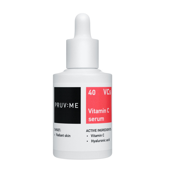 PRUV:ME VCS40 30ml Vitamin C Serum: Brightening & Radiance
