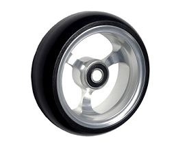 5" Silver Front Wheelchair Wheels (Pair) for Active Chairs