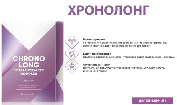 Menopause Relief: Chronolong Phytoestrogen Supplement (30 Capsules)