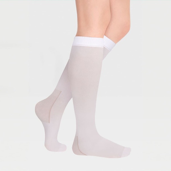 White Compression Socks, Class 2 - Ecoten