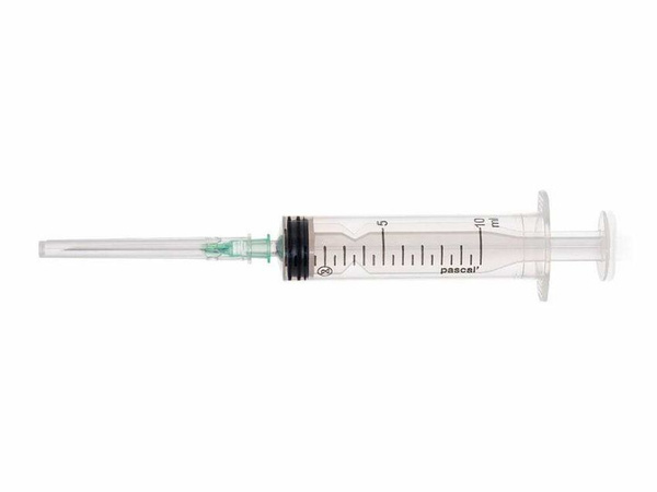 Pascal 10ml 3-Part Syringe with 21G x 1 1/2" Needle (100 Pack)