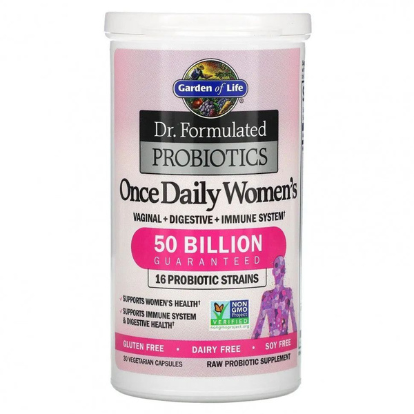 Garden of Life Dr. Formulated Women's Probiotics (30 Vegetarian Capsules)