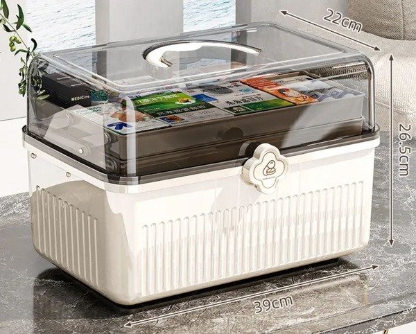 Home First-Aid Kit: Large Medicine Organizer
