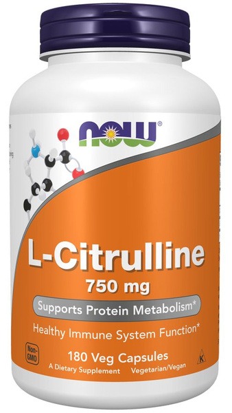 Now L-Citrulline 750mg: Muscle Recovery, Endurance & Fatigue Support (180 Capsules)