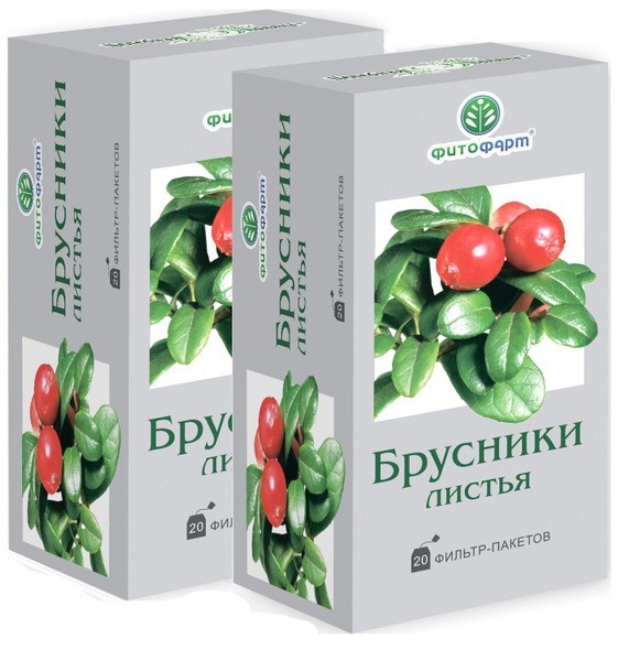 Lingonberry Leaf Herbal Tea Bags - 40 Count (2 Boxes) - FitoTea Blend