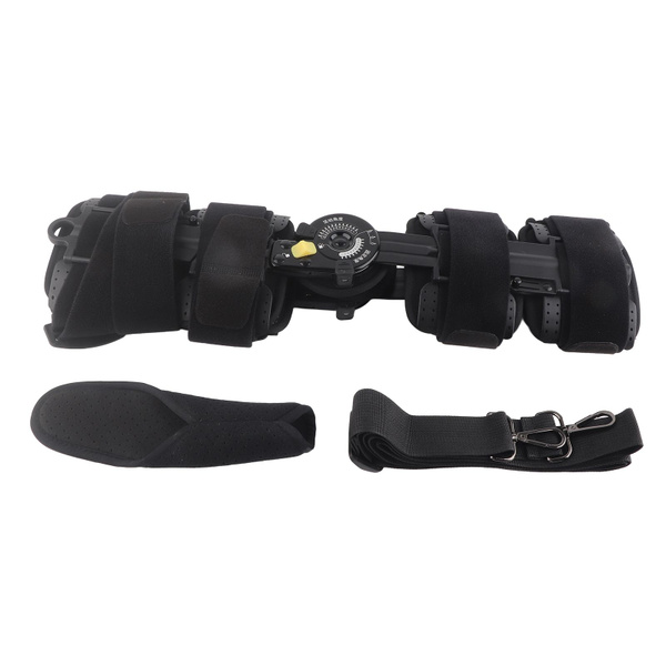 Adjustable Knee Brace with Straps: Post-Surgery Support & Stabilization