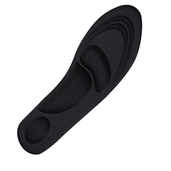 Black Orthotic Insoles: Anatomical Arch Support