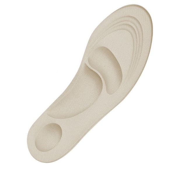 Beige Orthotic Insoles: Anatomical Arch Support