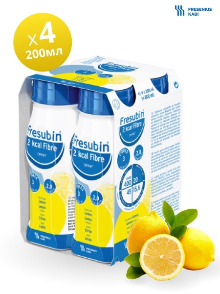 Fresubin 2kcal Low-Calorie Lemon Drink with Fiber (200ml)