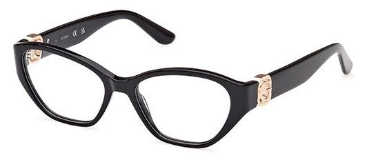 Guess GU 50119 001 Black Cat Eye Acetate Women's Eyeglasses