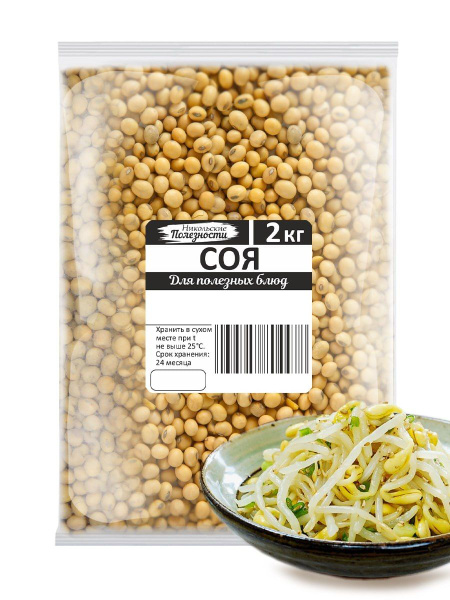 Organic Soybeans for Sprouting (2kg)