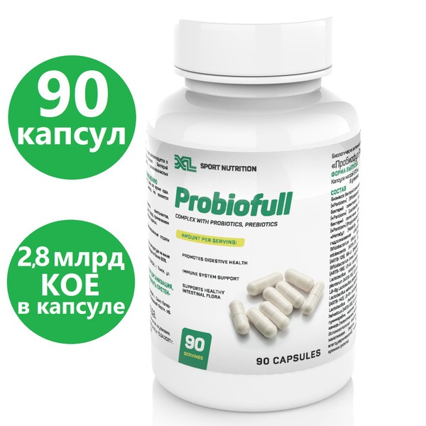 Probiofull Probiotics & Prebiotics: 90 Capsules for Gut Health