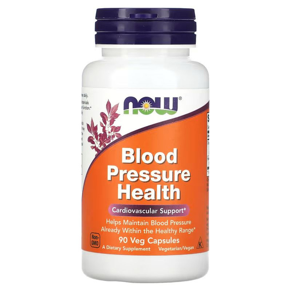 Blood Pressure Health Supplement - NOW 660mg Capsules (90 Count)
