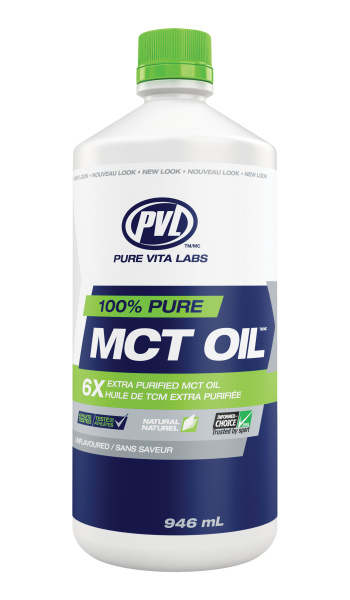 PVL MCT Oil 946ml: Medium Chain Triglycerides (Coconut Oil)