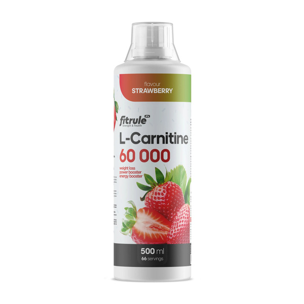 Fitrule L-Carnitine 60000mg Strawberry Concentrate (500ml)