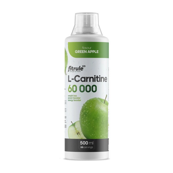 Fitrule L-Carnitine 60000mg Green Apple Drink Concentrate (500ml)