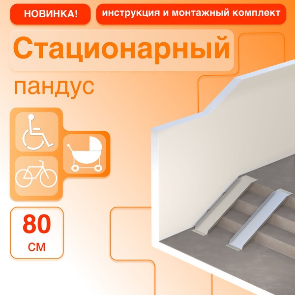 80cm Stationary Wheelchair Ramp