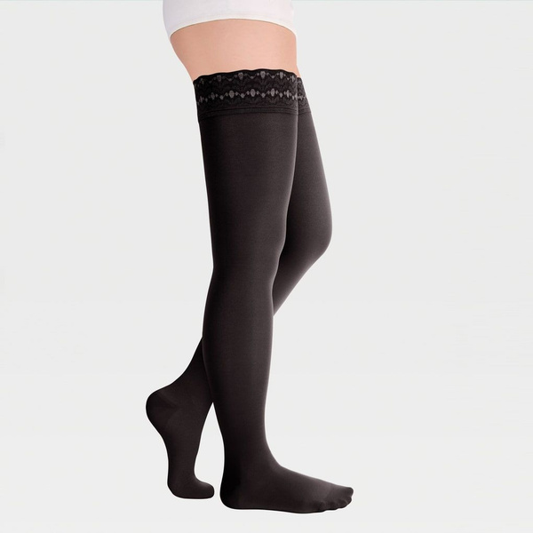 Black Compression Stockings, Class 1 Compression - Ecoten