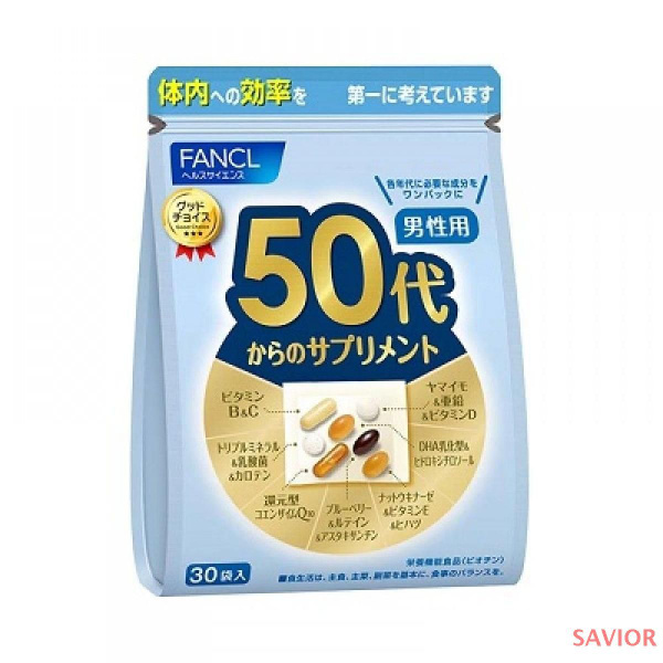 FANCL Men's 50+ Vitamins: 30-Day Supply