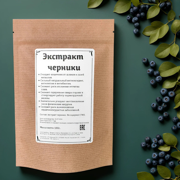 Organic Blueberry Powder (100g) - Pure & Additive-Free