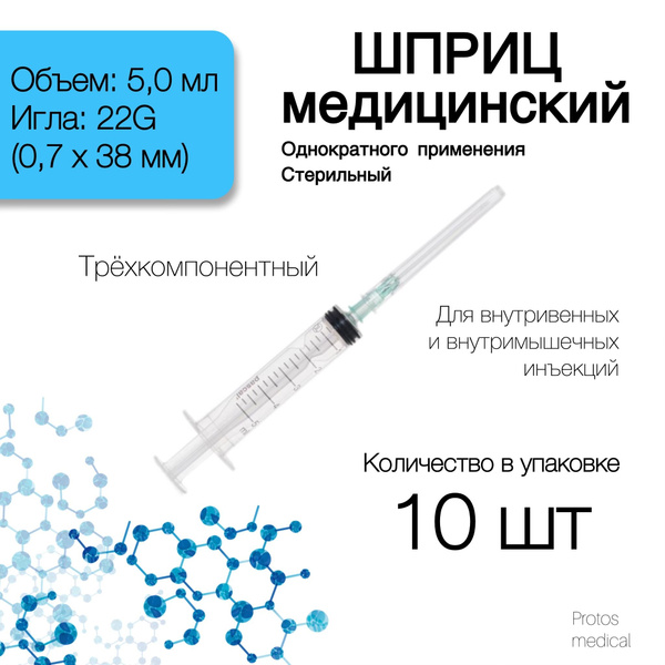 5ml Syringes - PROTOS MEDICAL (10 Pack)
