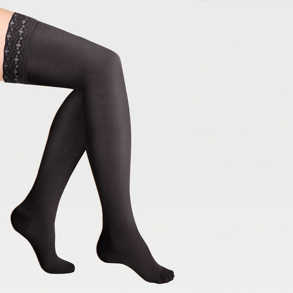 Black Compression Stockings, Class 1 Compression - Ecoten