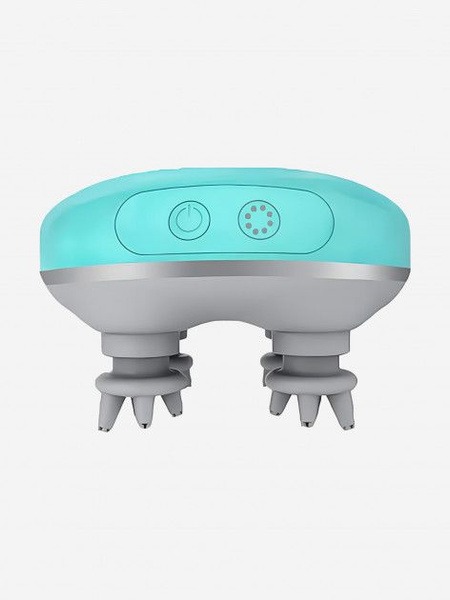 Fittop M-Hand-E Handheld Massager: Green, Gray, Silver